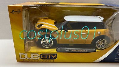 JADA DUB CITY 2007 MINI COOPER S 1:24 YELLOW 2T | eBay