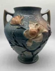 Vintage Roseville Pottery blue Magnolia vase