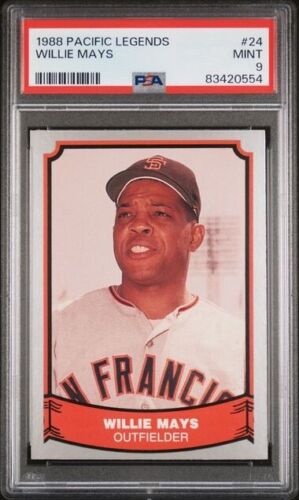 1988 Pacific Legends WILLIE MAYS #24 Graded PSA 9 *MINT* - Picture 1 of 2