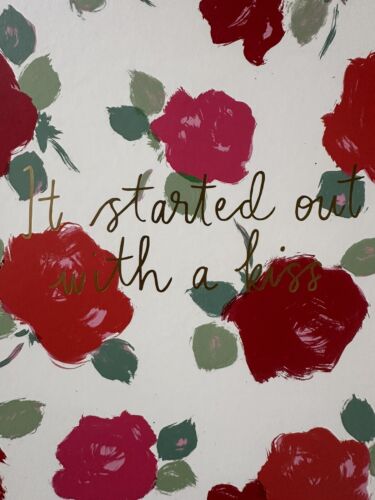 Kate Spade It Started Out With A Kiss Brushy Rose Bridal Wedding Planner, New - Picture 2 of 6