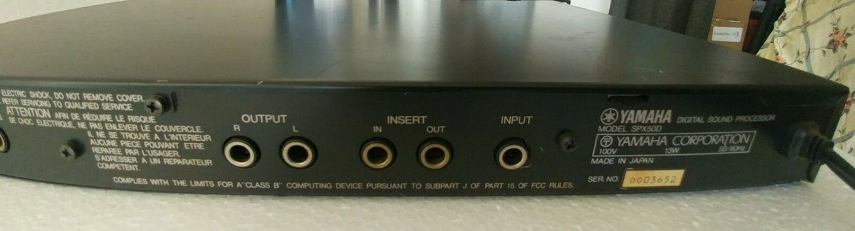 Yamaha SPX50D Digital Effects Sound Processor 1U Japanese version