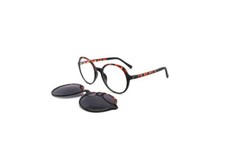 Optische Brille Frau TF MAGNETO 57 002 (Demi Rot Schwarz) + Polar Clip