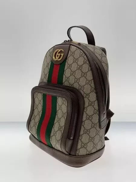 Sac à dos GUCCI Ophidia GG Supreme beige ébène marron femme occasion authentique