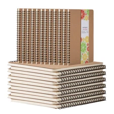 24 Pcs Kraft Notebooks, Journals in Bulk for Writing, Blank Paper Sketchbook US
