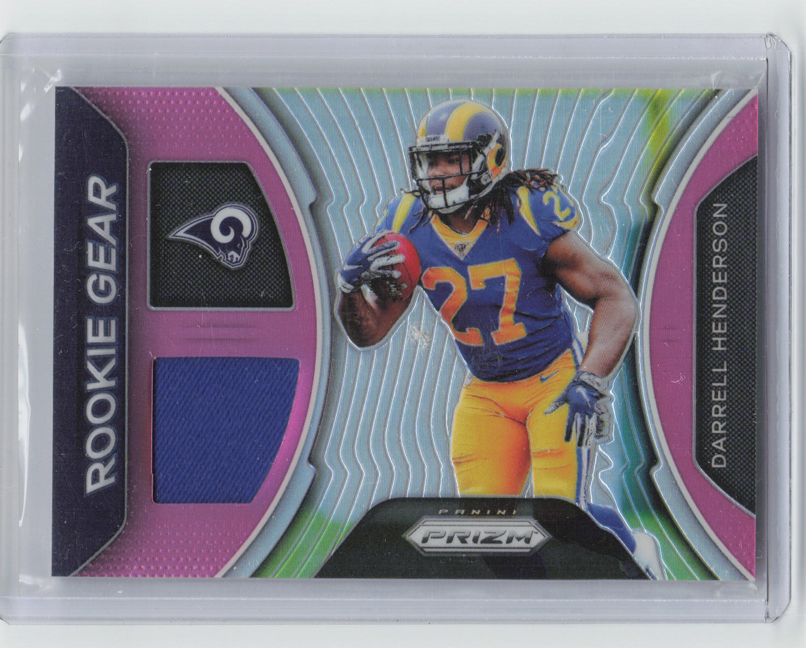 2019 Panini Prizm #RG-DR Darrell Henderson Rookie Gear Pink