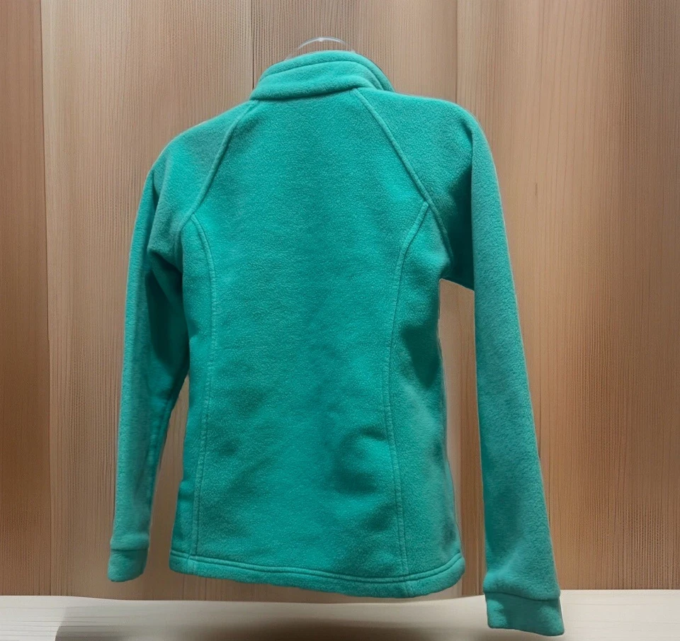 CHAQUETA COLOMBIA NIÑA polar AQUA VERDE MENTA primavera otoño cremallera grande 14-16 Foto 4 de 4