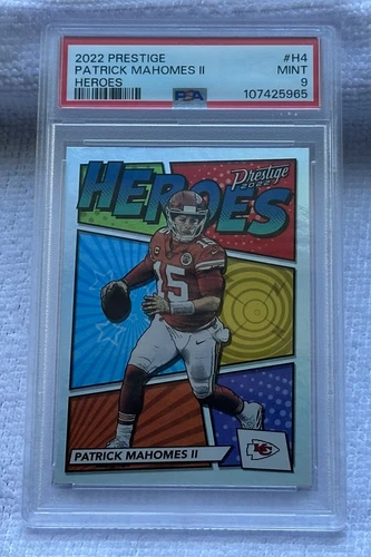 2022 PRESTIGE PATRICK MAHOMES HEROES H4 PSA 9