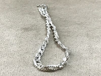 Italienisches Sterlingsilber 925 3-lagig gedrehtes Halskette Länge 13 Zoll