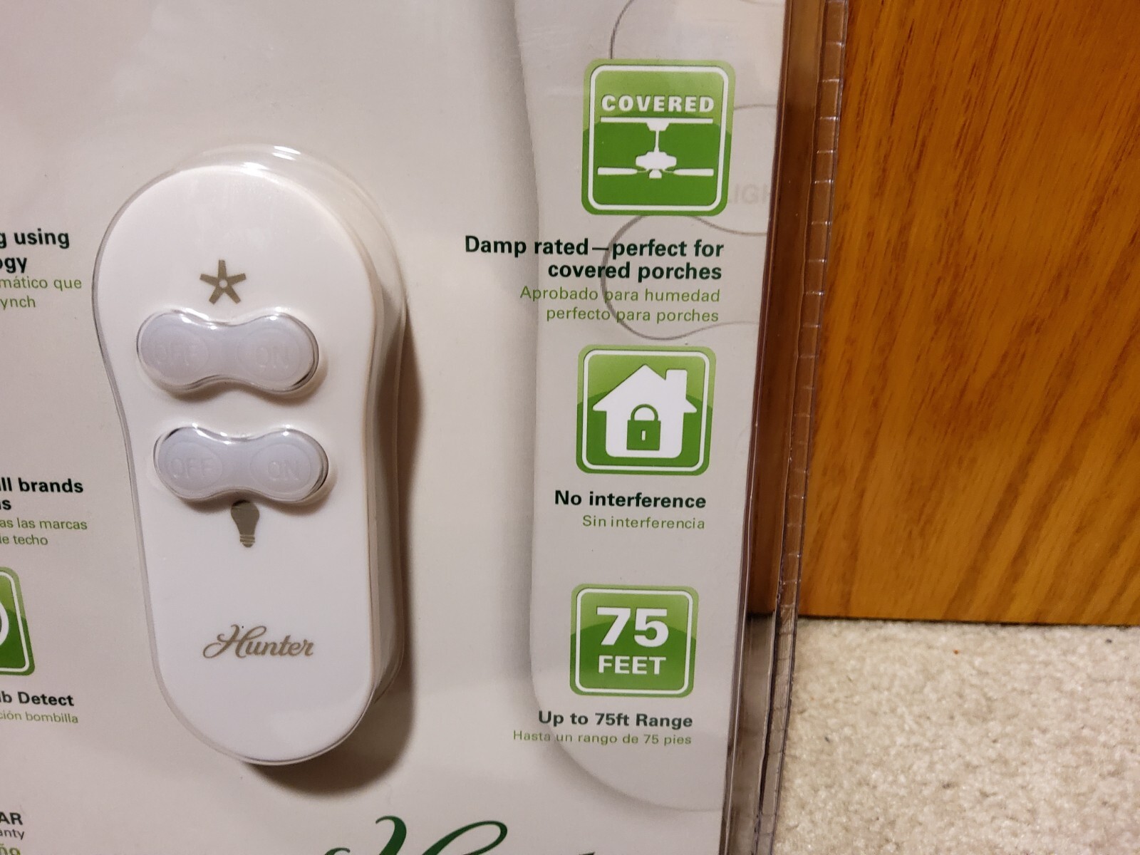 Hunter 99118 Universal Fan & Lights Remote Control and Receiver Combo