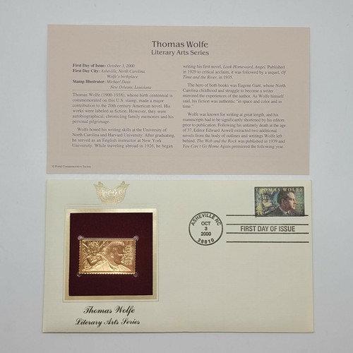 4 Literary Arts Series 22kt Gold Stamps First Day of Issue 1999-2005. STP83 - Picture 2 of 4