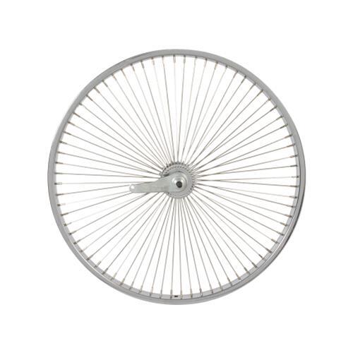 24" Stalowe koło podstawki 72 szprychy chrom - Zdjęcie 1 z 1