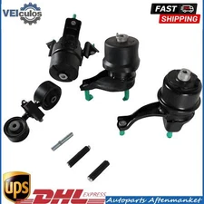 Set of 4 Engine Motor Transmission Mount For Toyota Camry Motor 2002-2006 2.4L