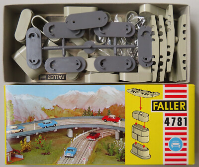 Faller AMS  4781 ~~ Fahrbahnstützen in OVP, 60er Jahre Spielzeug #DEZ3331