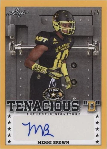 2015 Leaf U.S. Army All-American Bowl Mekhi Brown #TD-MB2