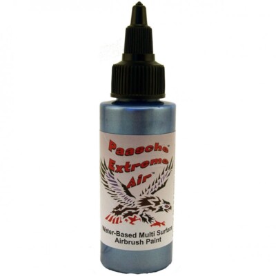 (184,67 /1l) Paasche 60 ml, Pearl Blue Acrylic all Surface Paint Airbrushfarbe