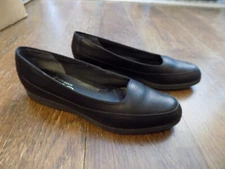 Selby Active Flex Black Leather Comfort Ballet EUC Shoes Sz 7.5 N Clean & Nice!