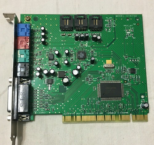 Creative Labs Sound Blaster PCI Sound Card, Vintage Card From Working Computer +