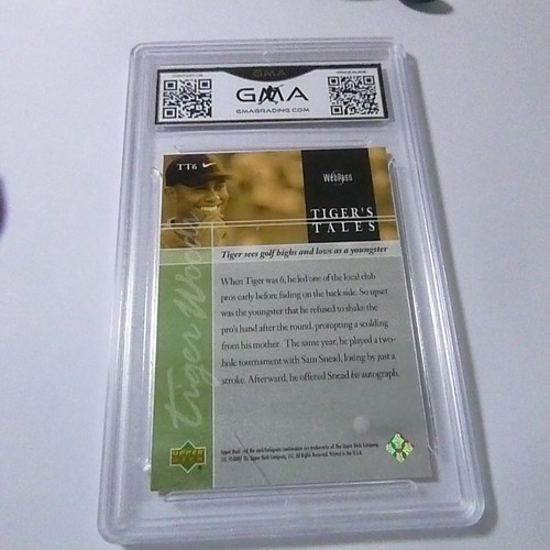 Tiger Woods 2001 cubierta superior Tiger's Tales Rookie RC # TT6 grado 8,5 L@@K - Imagen 2 de 2