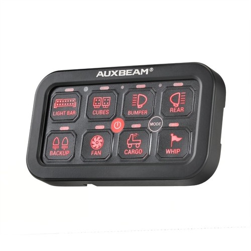 AUXBEAM 8Gang RGB Switch Panel LED Light 12/24V Relay System Circuit Control Kit - Picture 8 of 11