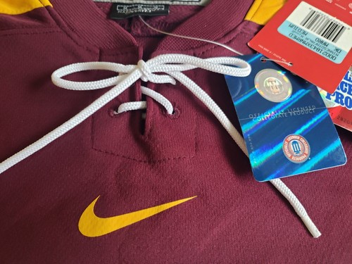 NWT 2008 Nike Men M University of Minnesota Gophers Maroon College Hockey Jersey - Picture 5 of 14