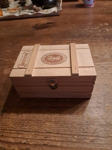 Mouson Lavendel mit der Postkutsche Holzbox Kiste Sammler Geschenkbox