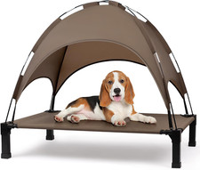 Elevated Dog Bed with Canopy Outdoor Dog Bed Cot Removable Shade Tent Portable