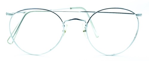 ALGHA (SAVILE ROW) 12KT GF Rhodium Beaufort Panto 50x20mm RX optische Brille Neu - Bild 9 von 13