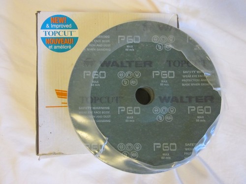 Walter Topcut General Purpose Sanding Disc Zirconium Dioxide 7" Diameter Grit 60 - Picture 3 of 4