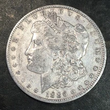 1886-O Morgan Silver Dollar - High Quality Scans #Q719