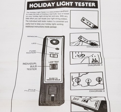 Holiday Christmas Light and Fuse Tester with Sound and Lights New - Picture 12 of 12
