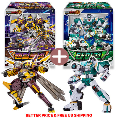 Metal Cardbot W PHANTOM HORNET & TIGUN 2-Transformer Robots Helicopter Tank set