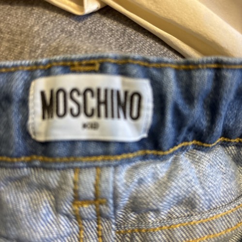 Moschino Kid Boy’s 4 Years Blue Jeans 5 - Pockets Logo Made In Italy - Picture 6 of 7