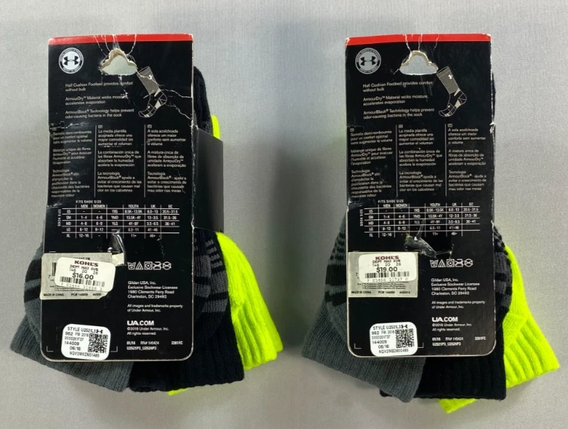 Мальчика под Armour UA обучение экипажа носки молодежи 13,5K - 4Y вы получите оба пакета - Изображение 2 из 2