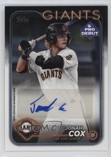 2024 Topps Pro Debut Auto Jonah Cox #PD-61 Auto 14my