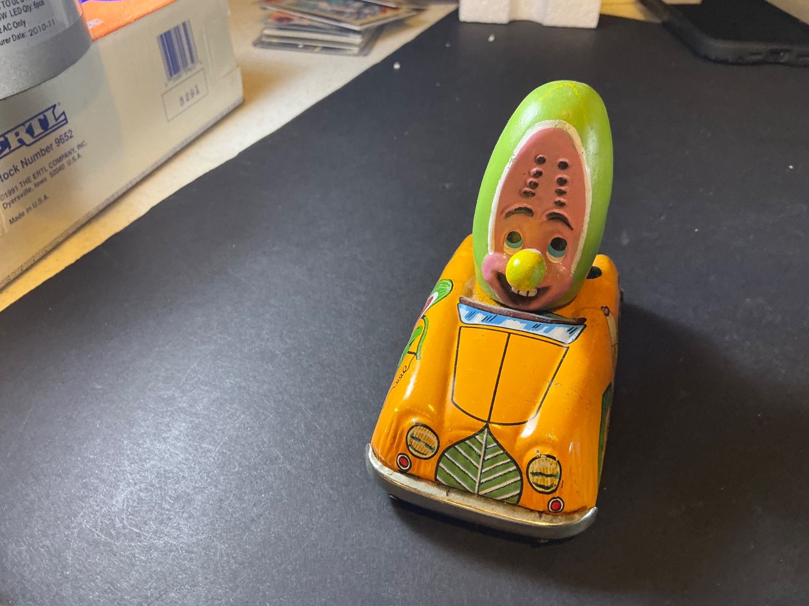 1968 Marx Marxie Tin Friction Car - Corkie Corn