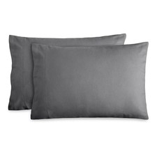 Flannel Standard Pillowcases Set of 2 - 100 Standard - 2 Pack 02 - Grey