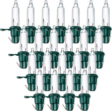 60 Count Christmas Tree Replacement Light Bulbs 2.5V 0.425 Watt Replacement Bulb