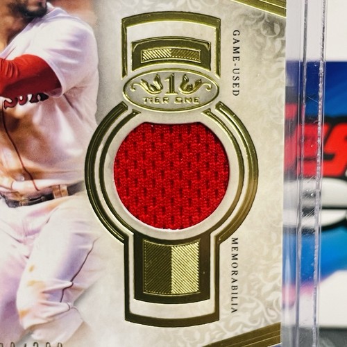Topps Tier One Tier One Relic Xander Bogaerts 2021 #/299 juego usado 🔥 - Imagen 4 de 5