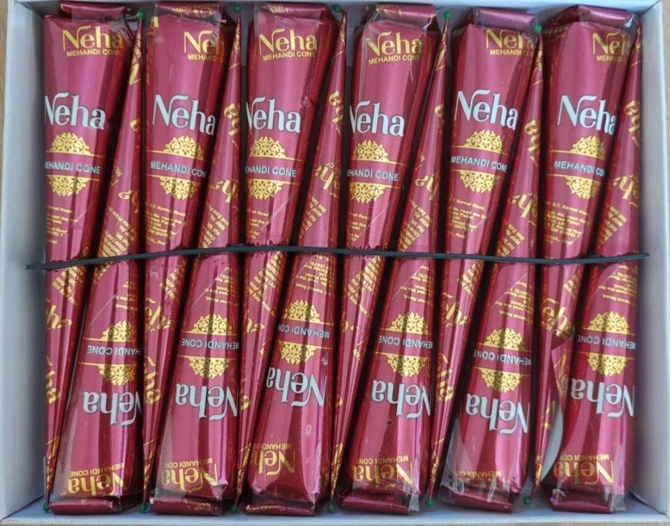2X -Neha Henna Mehndi Cone Natural Herbal Temporary Tattoo | Body Paint Mehandi