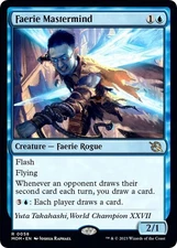 ** Faerie Mastermind ** [NM] MTG MoM Anti-Card Draw Flash Rare Commander Flying