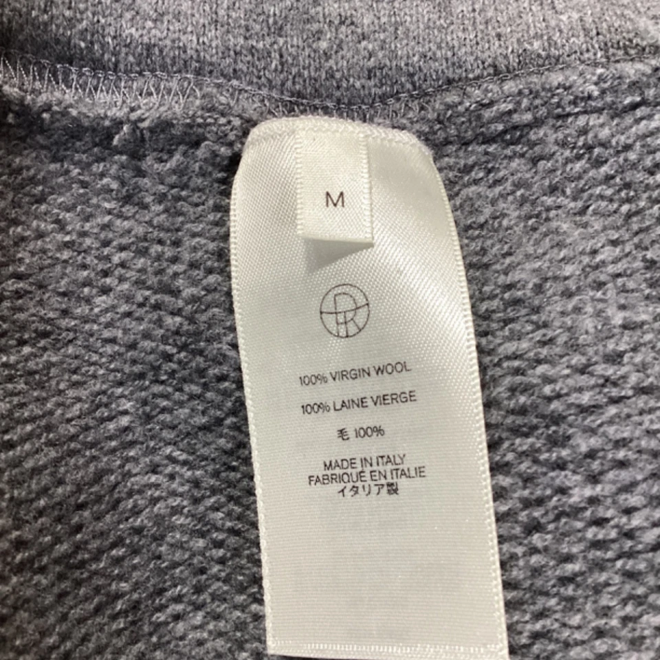 Шерстяные женские брюки The Row с широкими штанинами серые M - Изображение 4 из 4