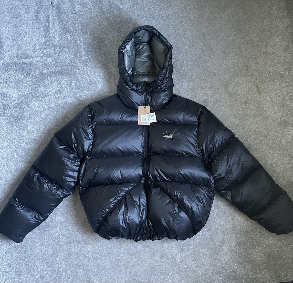 Stussy 800フィル ダウンジャケット ブラック Stussy 黒 ダウンジャケット - メルカリ