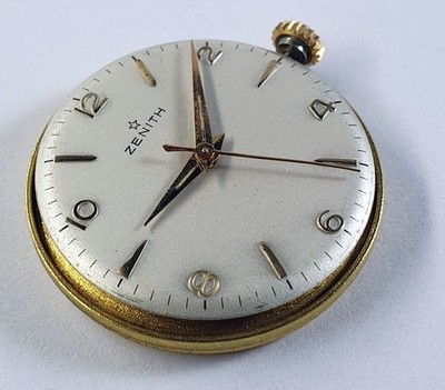ZENITH 106-50-6 WITH ITS ORIGINAL ZENITH DIAL AND SPEARS - RUN GOOD!!