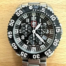 Luminox 3181 Navy Seal Rubber Watch Used with Battery/Service