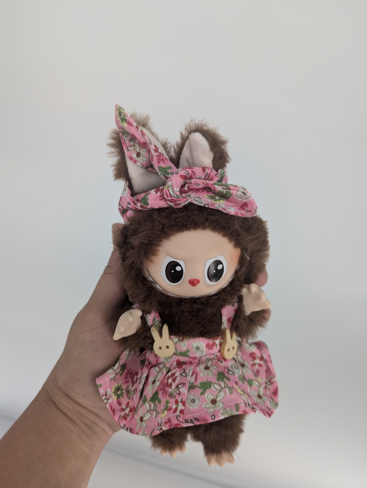 Handmade Labubu-Inspired Dress & Headpiece – Doll Sold Separately