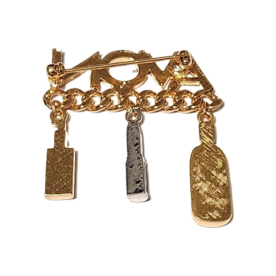 Broche colecionável AVON emblema de funcionário representante de vendas broche de ouro doce honestidade - Imagem 2 de 3