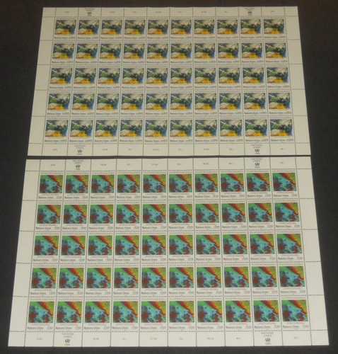 United Nations 1989 World Weather Watch Set 6 Sheets à 50 NH - Bild 2 von 3