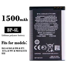 New Battery For Nokia E61i E63 E90 E71 N97 N810 E72 E52 BP-4L Mobile Phone