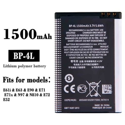 New Battery For Nokia E61i E63 E90 E71 N97 N810 E72 E52 BP-4L Mobile Phone