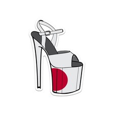 Japanese Pole Dancer Heels Sticker Decal